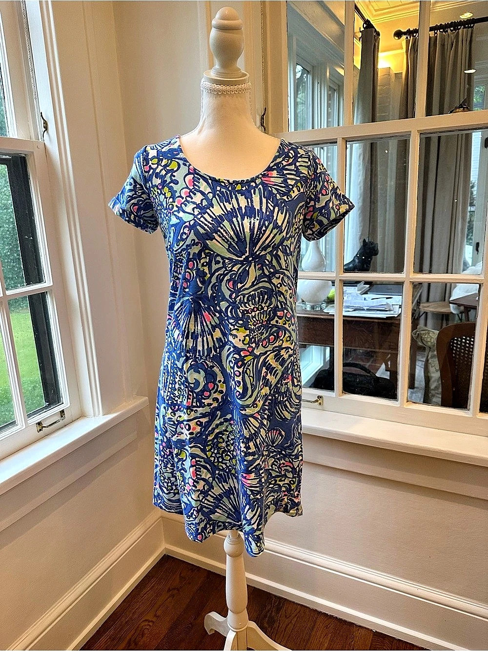Lilly Pulitzer Sophie Dress Abstract Print Mini Dress Small